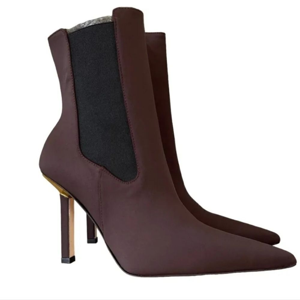 Good American Neoprene Kickstand Heel Bootie